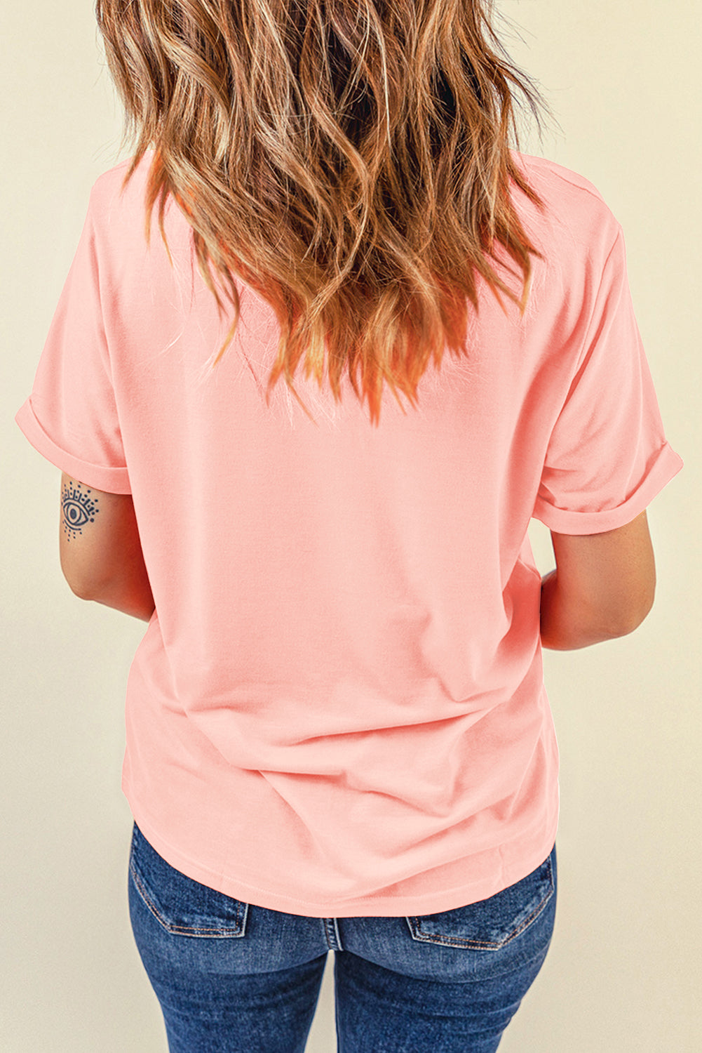 Pink Preppy Retro Checkered Coquette Teach Graphic T-Shirt